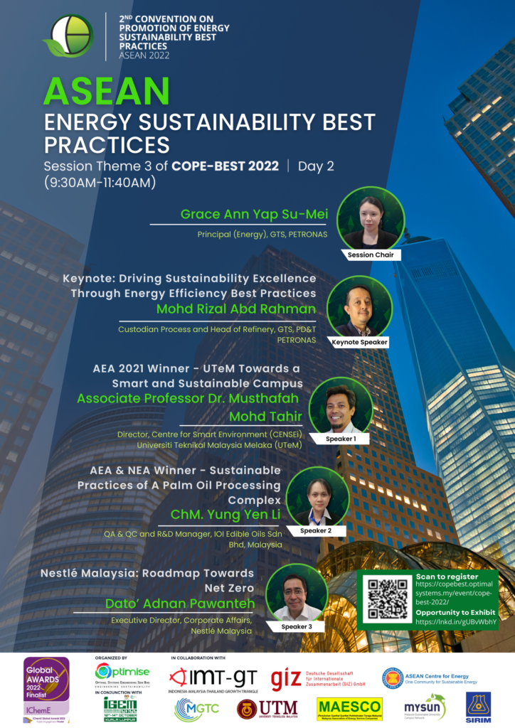 ASEAN Energy Sustainability Best Practices in COPE-BEST 2022 - Theme 3 ...